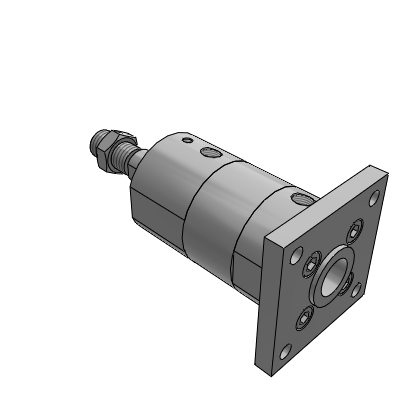 Cilindro neumático/Estándar: Doble efecto, vástago simple/Sala limpia