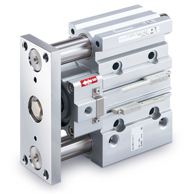 Cilindro compatto guidato con bloccaggio