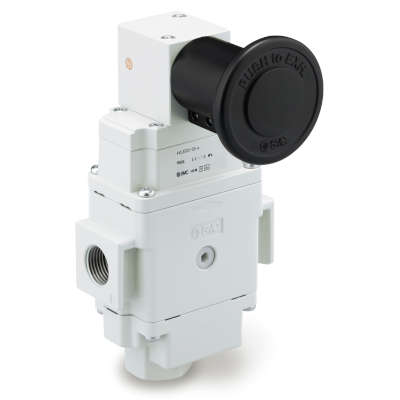 Valvola di avviamento progressivo, tipo con meccanismo di blocco, manuale