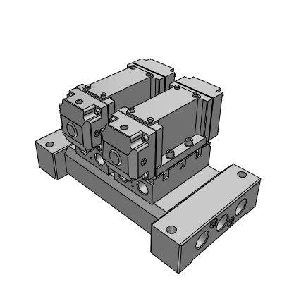 VP Bloque de válvula de accionam. neumático de 5 vías