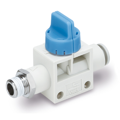 Vanne/Modèle standard/1(P) : Filetage, 2(A) : Raccord instantané