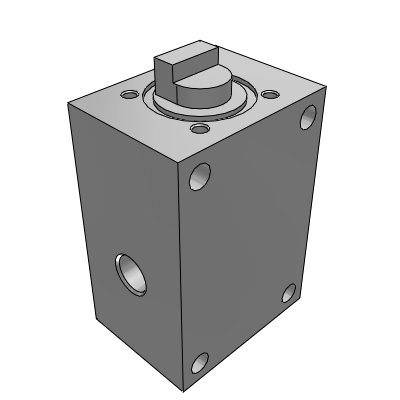 3 Port Mechanical Valve: Heavy Duty Type