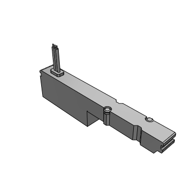Blanking plate with output: Slim compact bar base