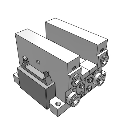 Base Mounted Plug-in Manifold: Flat Ribbon Cable