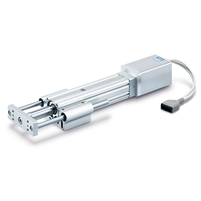 Attuatore elettrico/Compatibile con manifold di controllori/Con stelo guidato