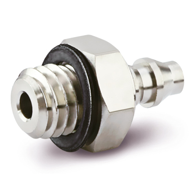 Raccord cannelé pour tube souple