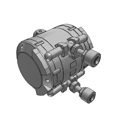 Automatically Operated Type (Internal Switching Type)/Air Operated Type (External Switching Type) Connection: With Nut