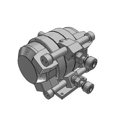 Automatically Operated Type (Internal Switching Type)/Air Operated Type (External Switching Type) Connection: With Nut