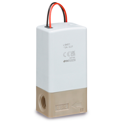 Electroválvula compacta de 2 vías de acción directa para prod. químicos líquidos con circuito de ahorro energético / Modelo de asiento de acción directa