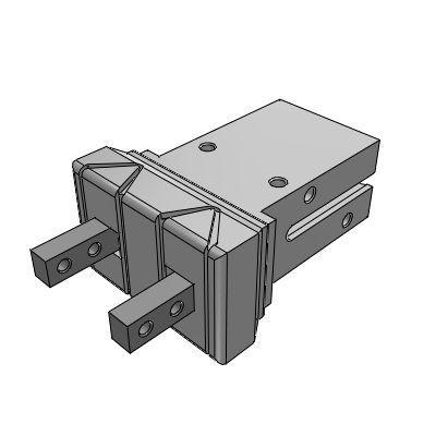 平行開閉形エアチャック/ダストカバー付