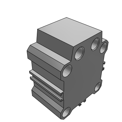Axial Piping/Double Acting Single Rod/Water Resistant