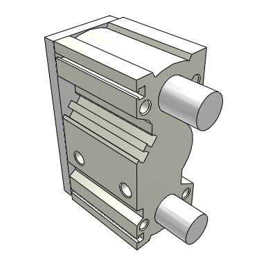 ガイド付きシリンダ - SMC株式会社 - 3D CADモデルを無料で
