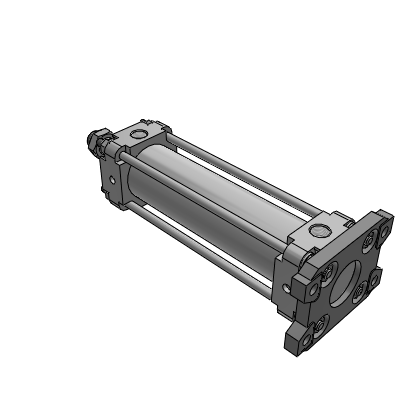 气缸/标准型: 端锁气缸