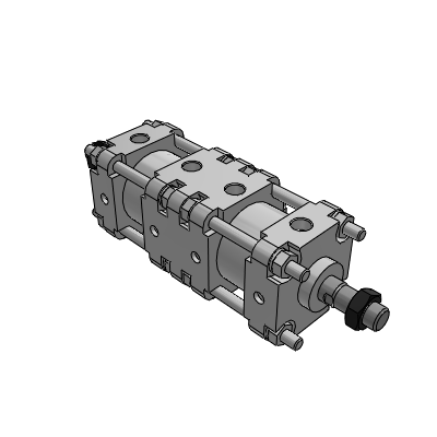 双联气缸双杆型/端锁型气缸