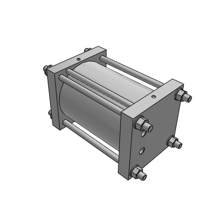 Air Cylinder/Axial Centralized Piping Type: Double Acting,Single Rod