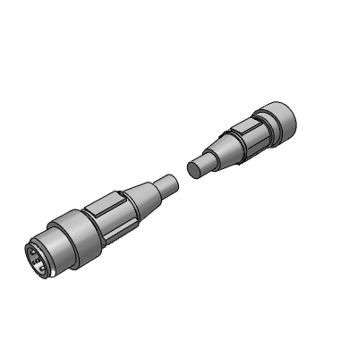 导线带M12-M12插头
