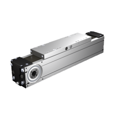 Compact axis with toothed belt drive