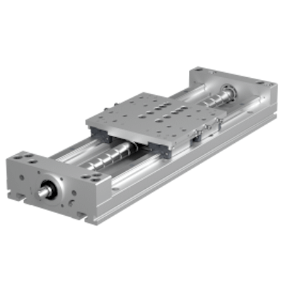 linear table axis with screw drive