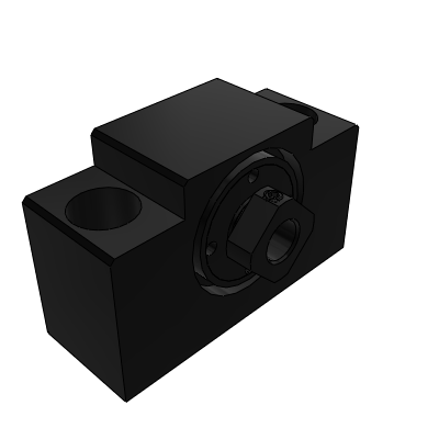 Lead screw support assembly - fixed side · Square - radial bearing type