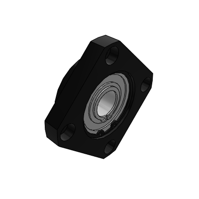 Lead screw support assembly - support side standard type - with retaining ring type