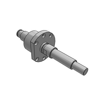 Ball screw support assembly - Precision ball screw - Standard nut type - diameter 25 lead 5/10