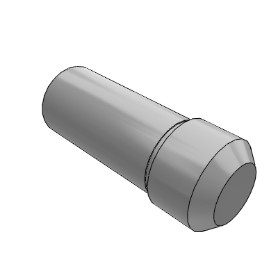 Large flat head positioning pin；Male thread type-P size specification type