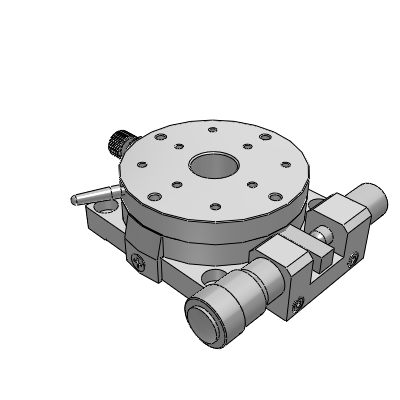 Displacement table - rotary manual displacement table - precision type - cross roller bearing type / shaft with copper sleeve type