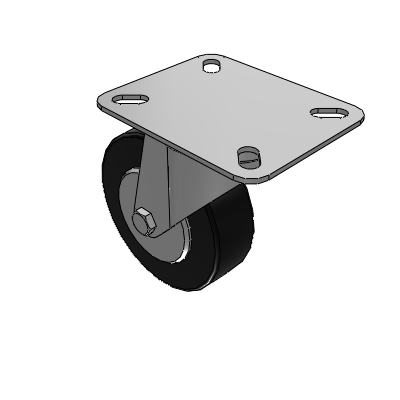 Universal - medium load - Rubber castors