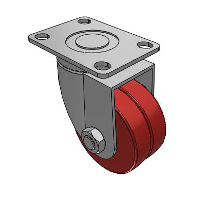 Flat bottom movable type - medium and light load type - AGV casters