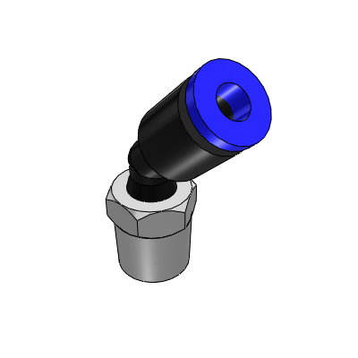 Quick connector - 45 ° connector