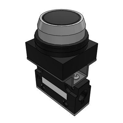 Mechanical valve - flat round button