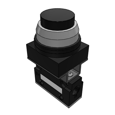 Mechanical valve - convex round button