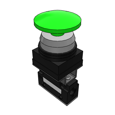 Mechanical valve - interlocking type - locking position