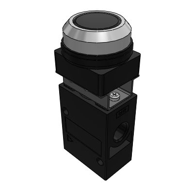 Mechanical valve - flat round button