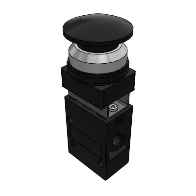 Mechanical valve - large round button