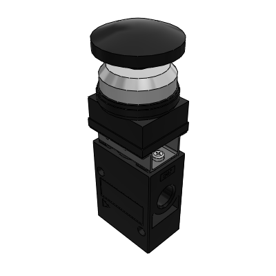 Mechanical valve - interlocking type - locking position