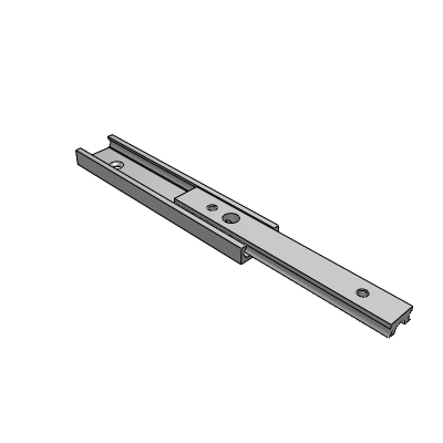Industrial slide rail light load type- made of aluminum alloy- two-stage pull-out type
