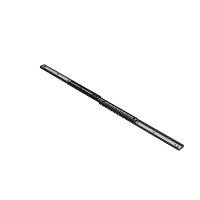 Industrial slide rail- three-stage pull-out type - medium load type- steel