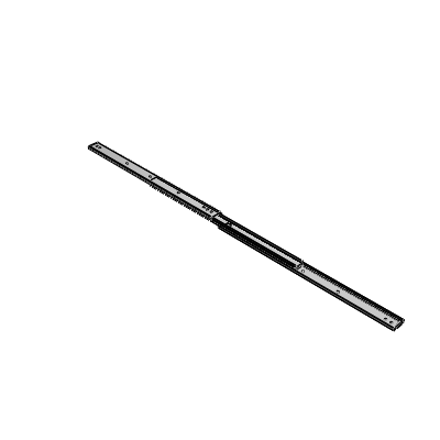 Industrial slide rail- three-stage pull-out type- medium load type- made of stainless steel