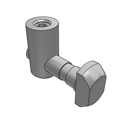 Accessories for European standard 30 profiles - anchor connection pin - European standard groove width 8.2-30 series