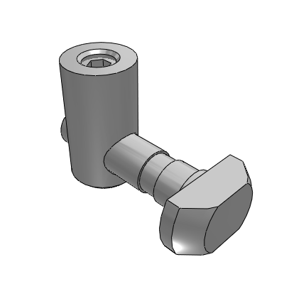 Accessories for European standard 30 profiles - anchor connection pin - European standard groove width 8.2-30 series