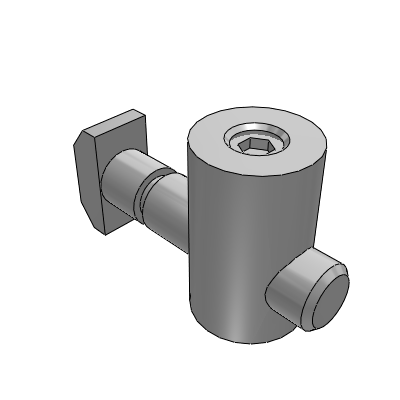 Fittings for Japanese standard 40 profiles - anchor connecting pin - Japanese standard slot width 10-40 series