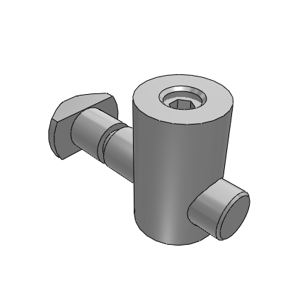 45 series of profile accessories - anchor connection pin - European standard slot width 10.2-45 series