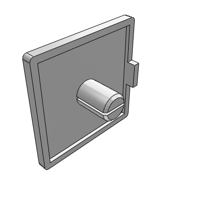 45 series of profile accessories - plastic end cap - European standard slot width 10.2-45 series