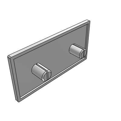 45 series of profile accessories - plastic end cap - European standard slot width 10.2-45 series
