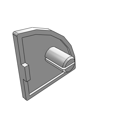 45 series of profile accessories - plastic end cap - European standard slot width 10.2-45 series