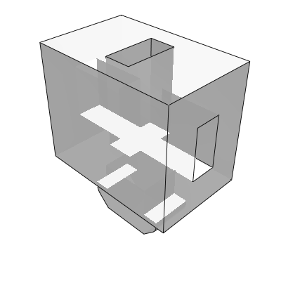 Accessories for Euro 50/60 profiles - Spacer fixing blocks - Euro 10.2-50/60 series