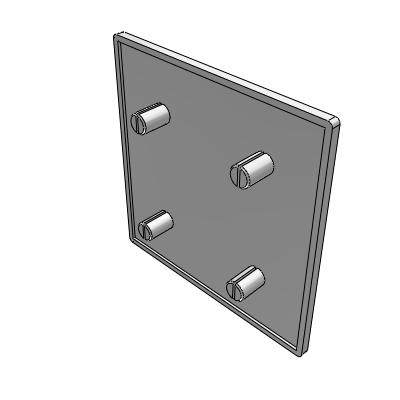 GB 40 profile accessories - plastic end cover - GB slot width 8.2-40 series