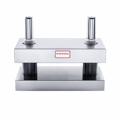 Die sets, 2 guide pillars mounted centrically,  with sliding guide, bronze coating