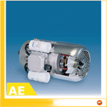 Single-phase induction brake motors with electronic capacitor